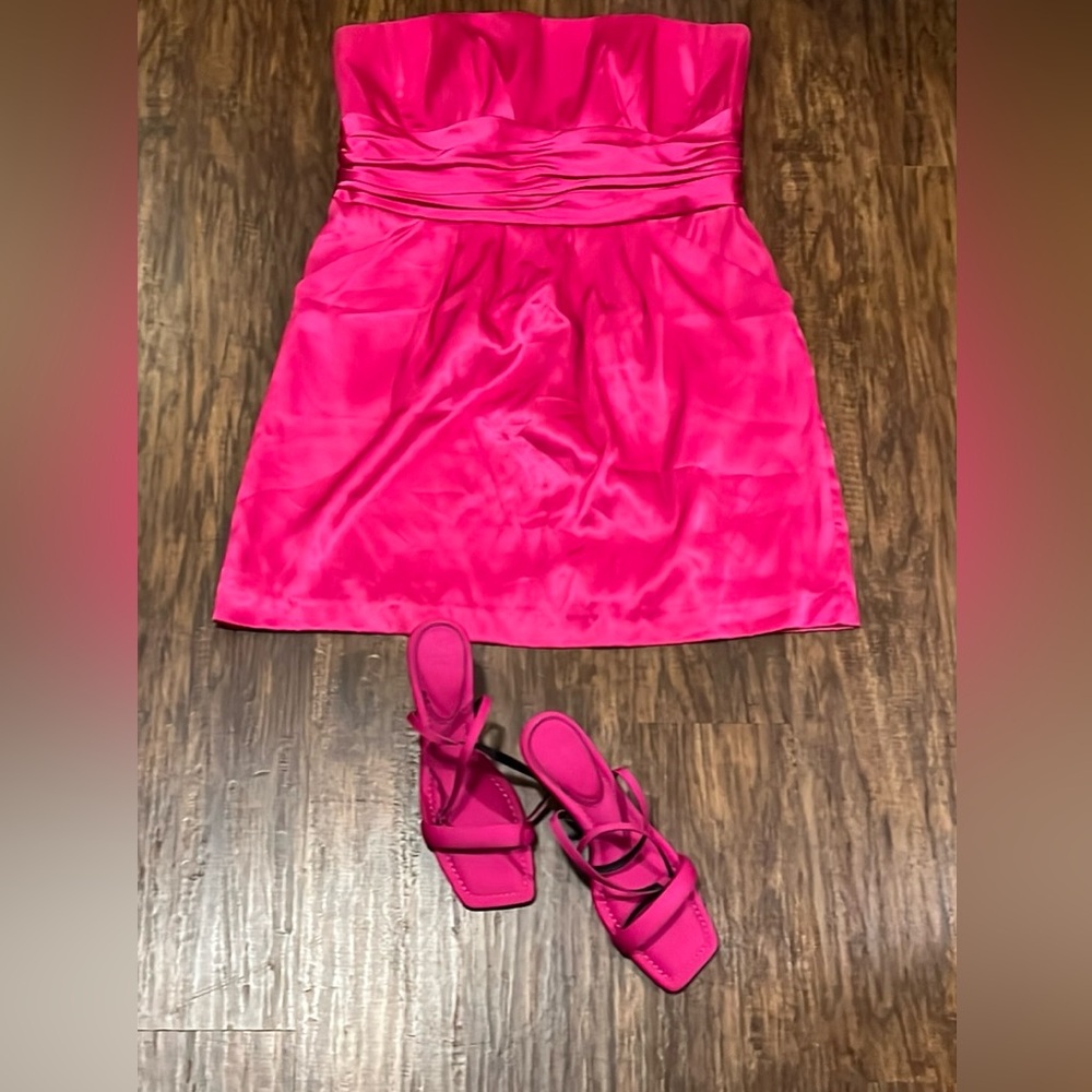 NEW ASOS Halsey Barely there Pink Heeled Sandals Size US 10 - Picture 10 of 10